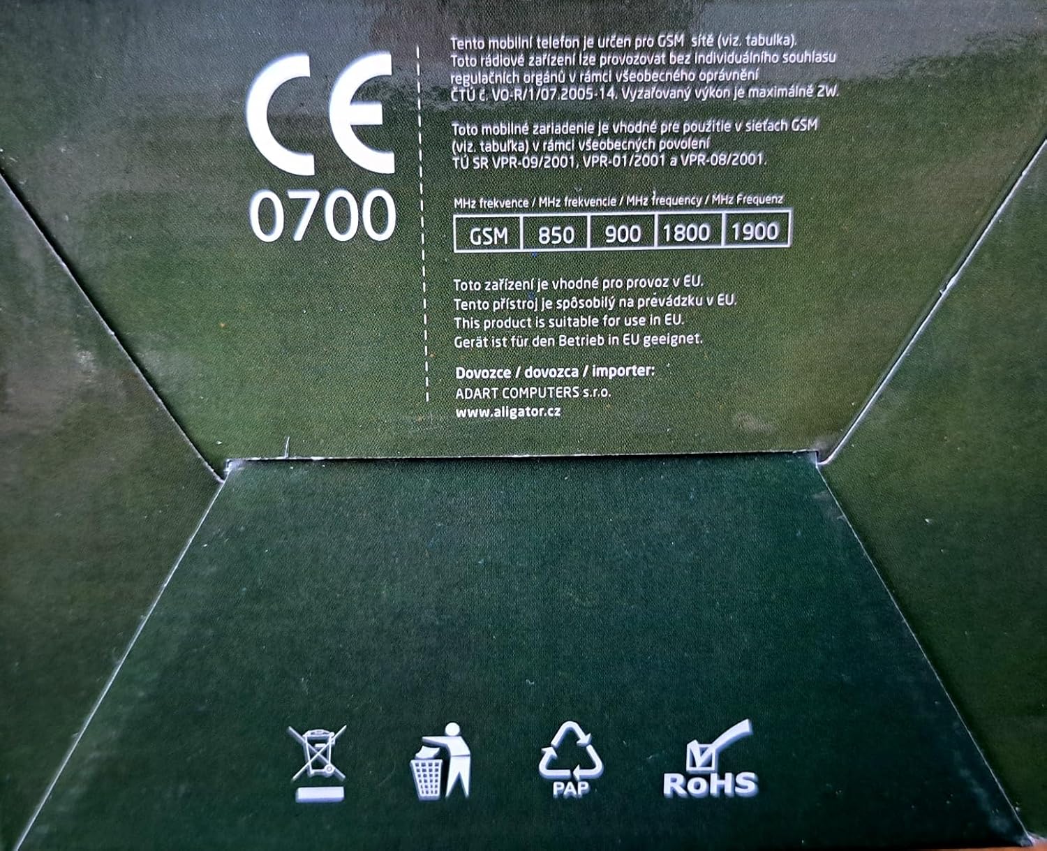 Aligator A670 Seniorenhandy mit SOS Taste und Locator, 4,8 x 2,32 x 0,55 Zoll schwarz – Bild 5