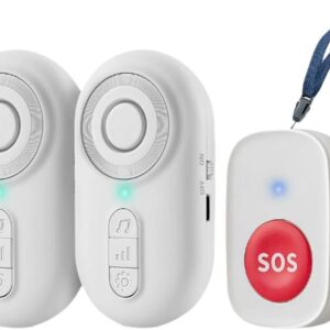 Booso Neue Q26 Kabellose Intelligente Türklingel Pflegetürklingel Senioren-Notrufgerät Pflegepager Pflegepager SOS-Alarmsystem