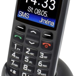 Aligator A670 Seniorenhandy mit SOS Taste und Locator, 4,8 x 2,32 x 0,55 Zoll schwarz