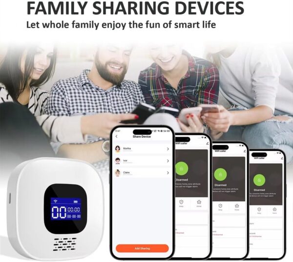 VOCA Smart WiFi Wireless SOS Pager, Ruftaste, Rufuhr, Paniktaste, Notfall, Rufalarm für ältere Menschen, Senioren, Patienten mit Behinderung, 2,4G WiFi, 1 Empfänger & 1 Ruftaste & 1 wasserdichte SOS-U – Bild 6
