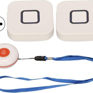 Annadue Kabelloser Pfleger Pager Notrufknopf 2 in 1 SOS Ruftasten/Sender Smart Call System Schwesternrufalarm für Home/Personal Attention Pager.