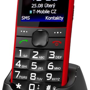 ALIGATOR Senioren grosstasten Handy AZA675RD mit 2,2“ Farb-Display, SOS-Taste und Lokalisierung, Farbe rot