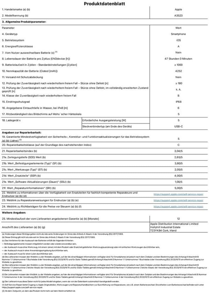 Apple iPhone 17 Pro 512 GB: 6.3 Inch Display with ProMotion up to 120 Hz, A19 Pro Chip, Breakthrough Battery Life, Pro Fusion Camera System with Centre Stage Front Camera; Deep Blue – Bild 7