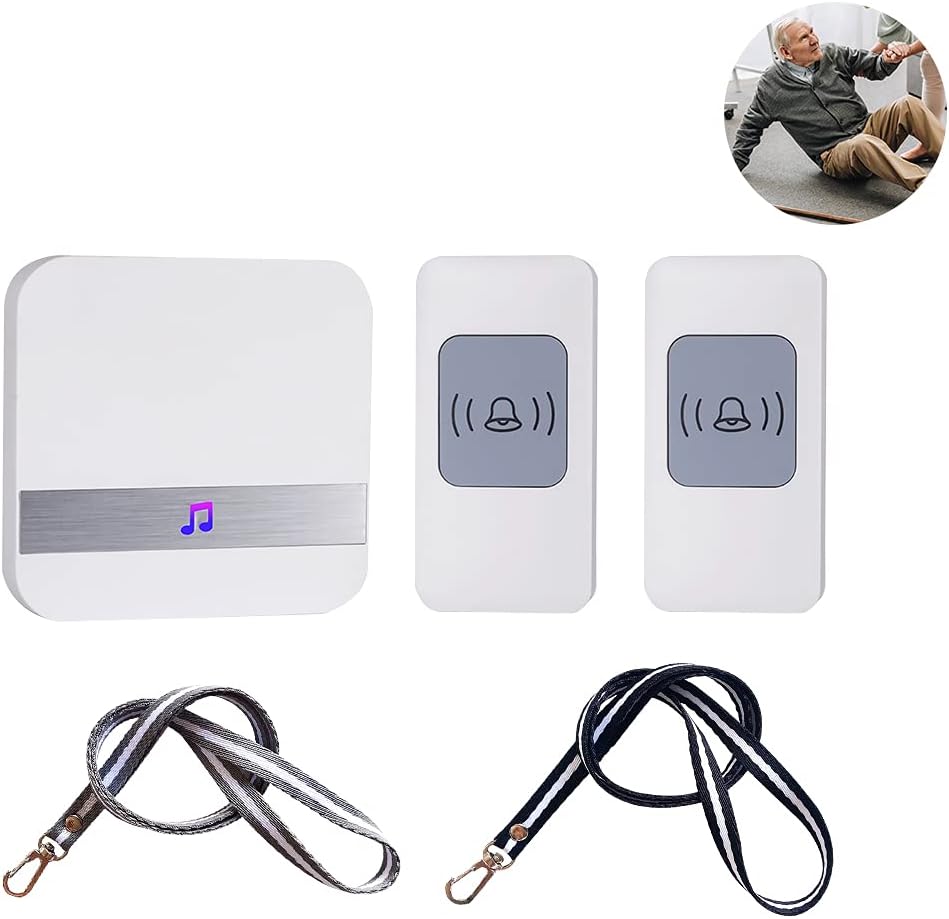 Emergency Call Button for Seniors / Wireless Mobile Alarm Emergency Call Button with 2 Transmitters and 1 Receiver, SOS Panic Alarm Wireless Alarm for Caregivers – Bild 7