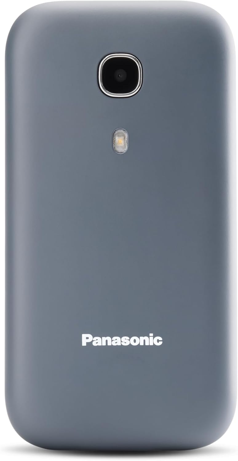 Panasonic KX-TU400EXG 2G Senior Mobile Phone Flip Without Contract (SOS Emergency Button, Large Separate Buttons, Large Font, Wireless Device), Grey – Bild 4