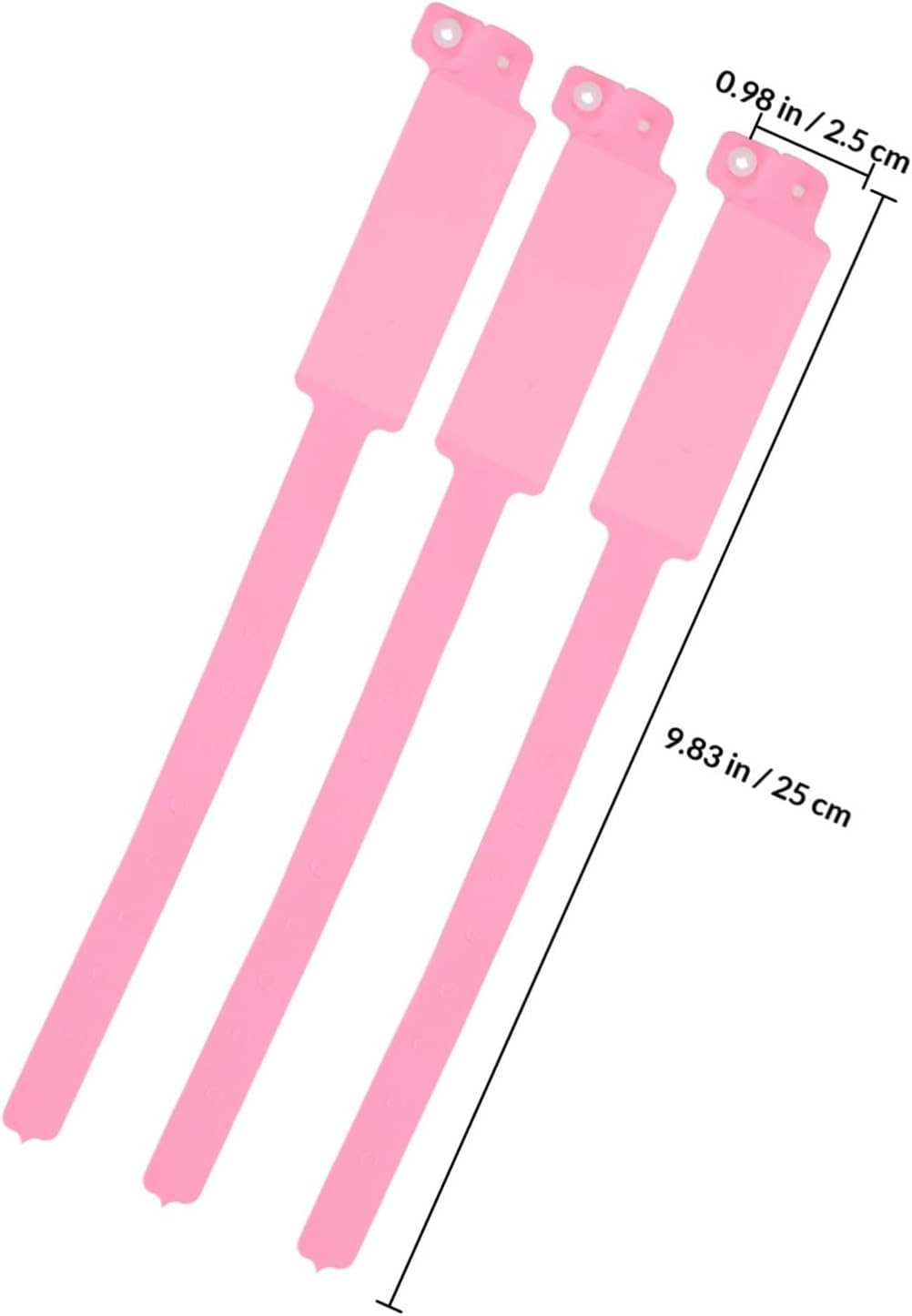 POPETPOP 100 Stück und Reißfeste Patientenarmbänder aus Pvc in Rosa Tragbar und Bequem für Medizinische Einrichtungen und Krankenhäuser – Bild 2