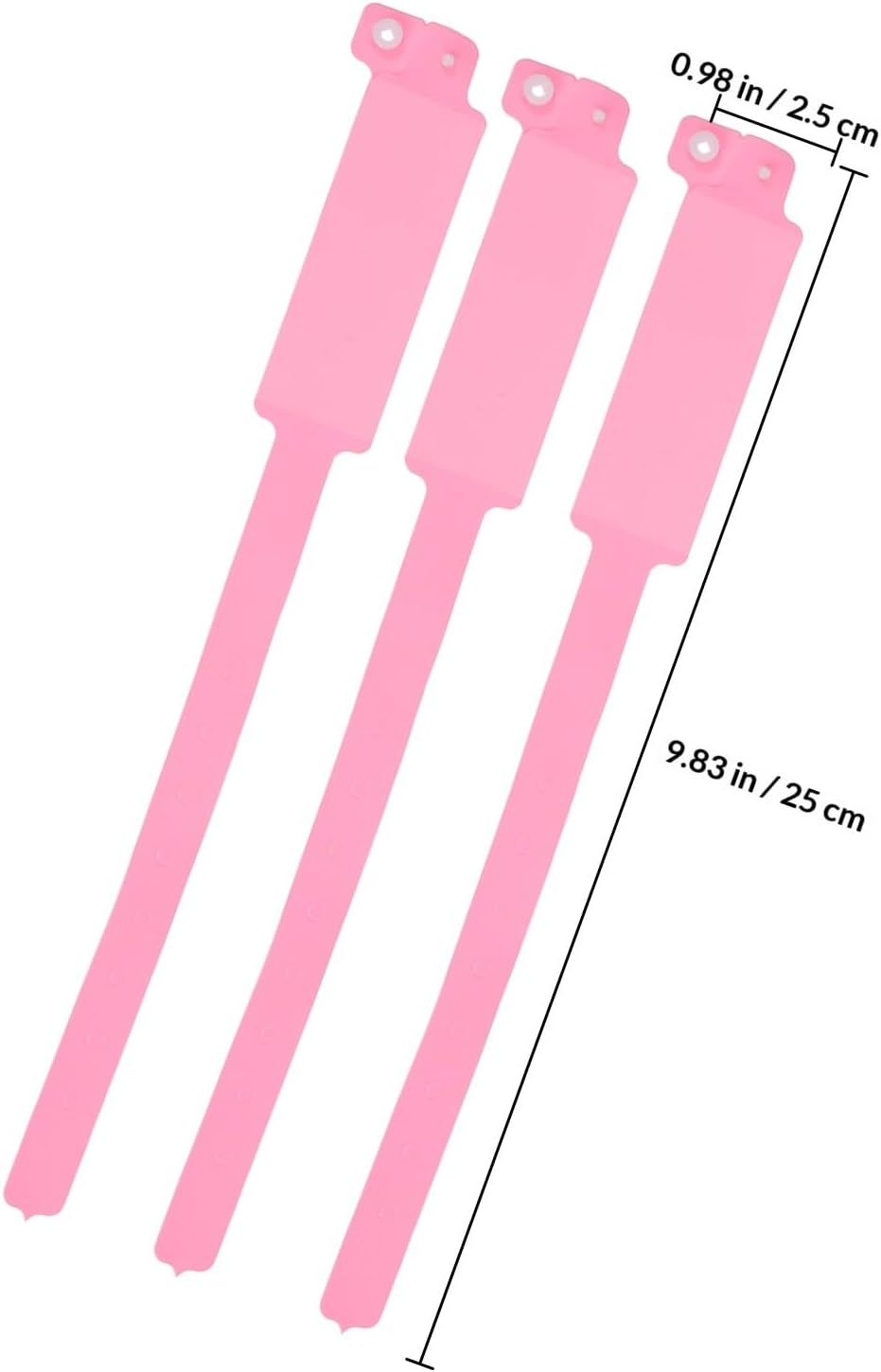 UPKOCH 100 Stück Wasserfeste Patienten Id Armbänder aus Pvc Reißfest und Komfortabel Rosa Einweg Armbänder für Krankenhäuser und Medizinische Einrichtungen – Bild 2