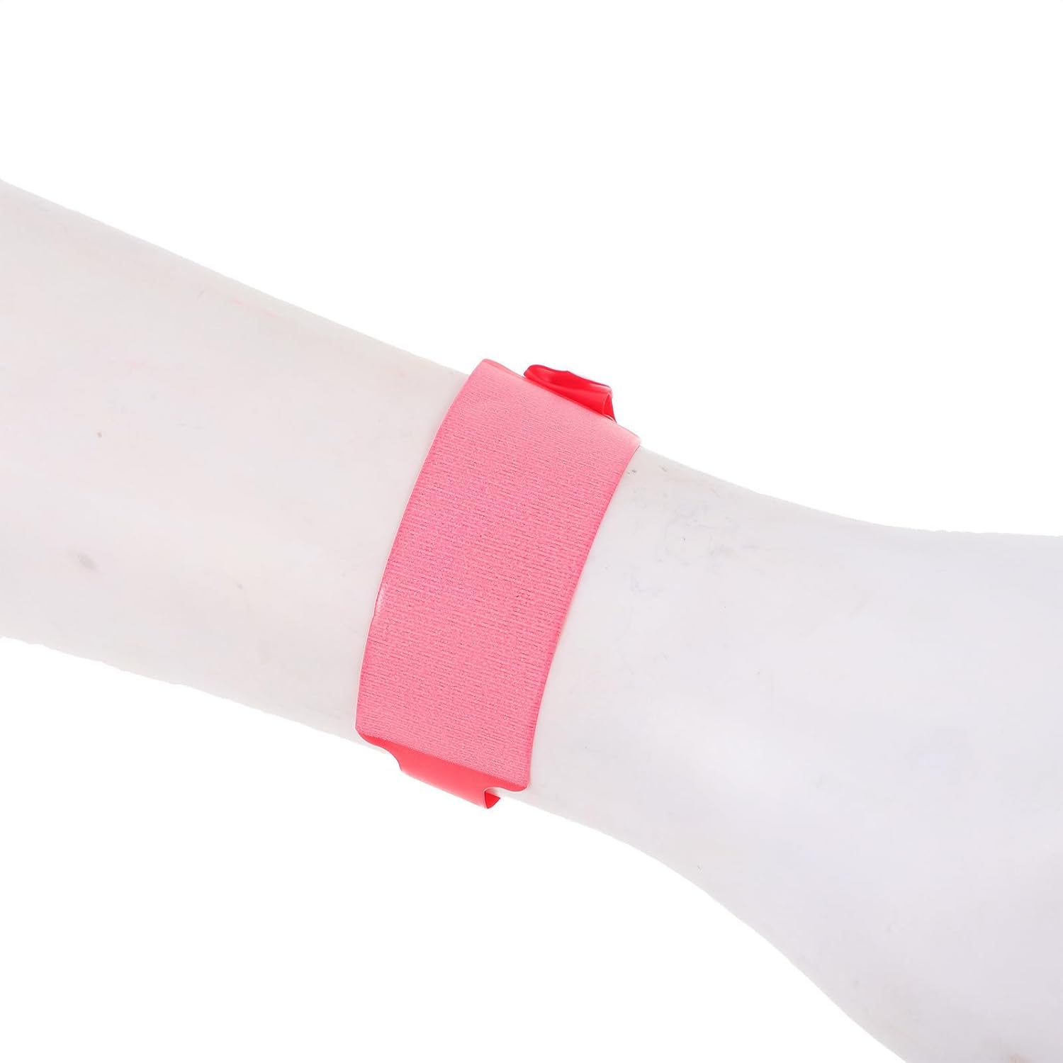 100stücke Einweg Pvc Patientenarmbänder Weich Hautfreundlich Einmalig Krankenhaus Identifikationsbänder Rote Schnappverschluss Armbänder für Medizinische Patientensicherheit – Bild 3