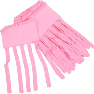 iplusmile 100 Stück Medizinische Patientenarmbänder aus Pvc in Rosa Reißfest und Beschreibbar Einweg Armbänder für Klinik und Krankenhaus Komfortabel Tragbar