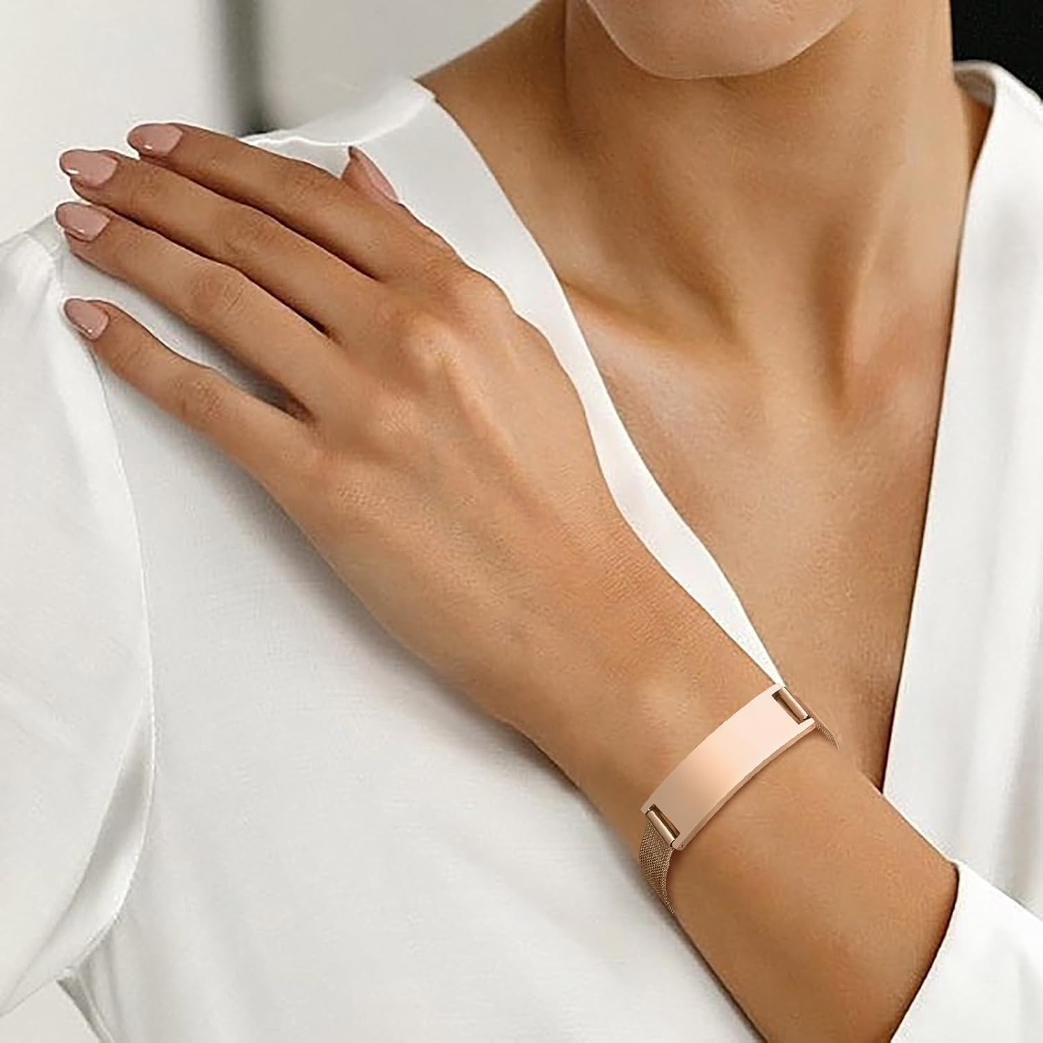 Emergency Bracelet Medical Bracelet for Men and Women: Personalised Emergency Jewellery Engraving Ice Name Identification Allergies Diabetes Epilepsy Bracelets Medical Alarm Bracelet for Men Women – Bild 3