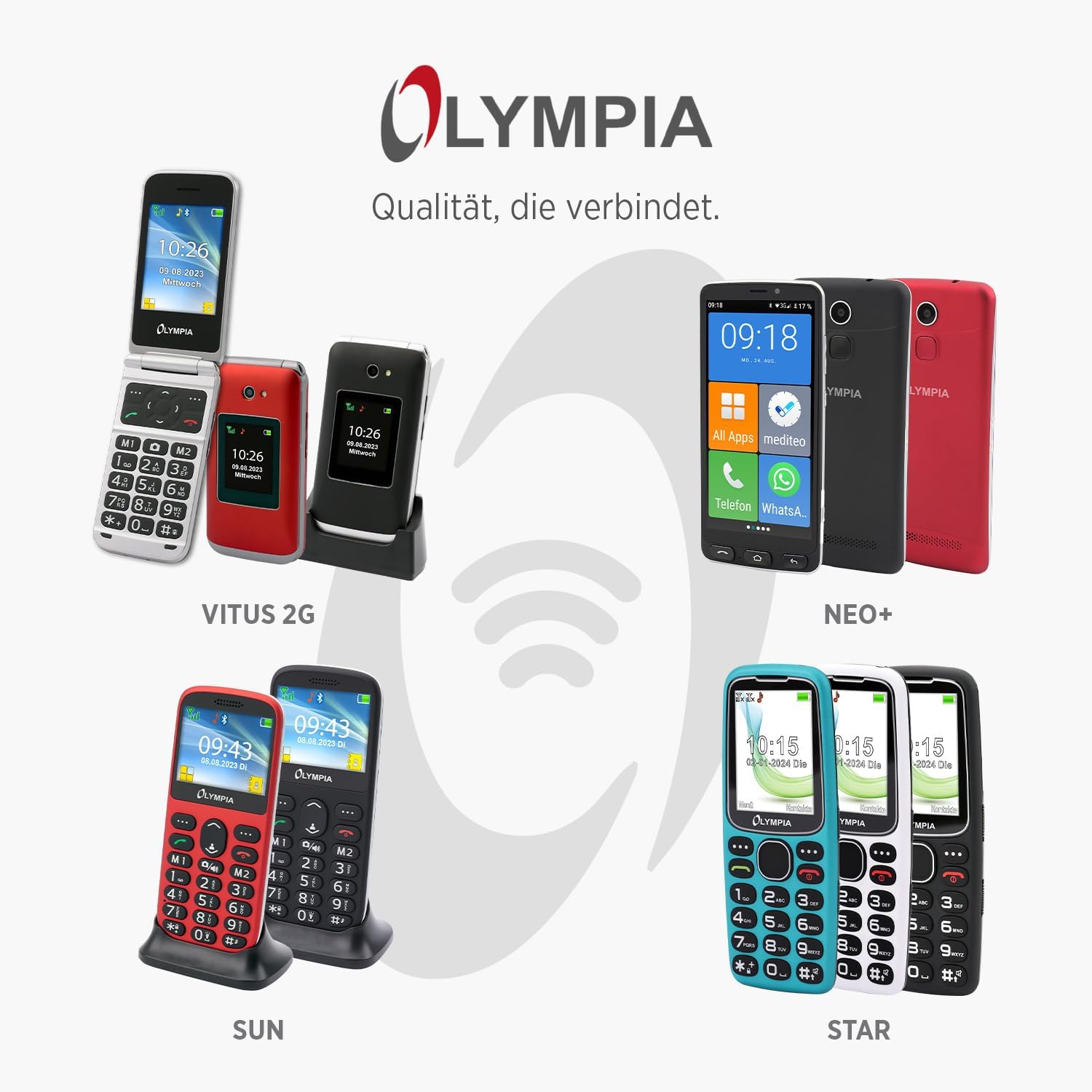 Olympia NEO Mini+ Senior Mobile Phone 5 Inch Seniors Smartphone with Emergency Call Button and Large Icons Extra Easy Operation Clear Menu Guide Seniors with Whatsapp Android 15 4G LTE Dual SIM – Bild 8