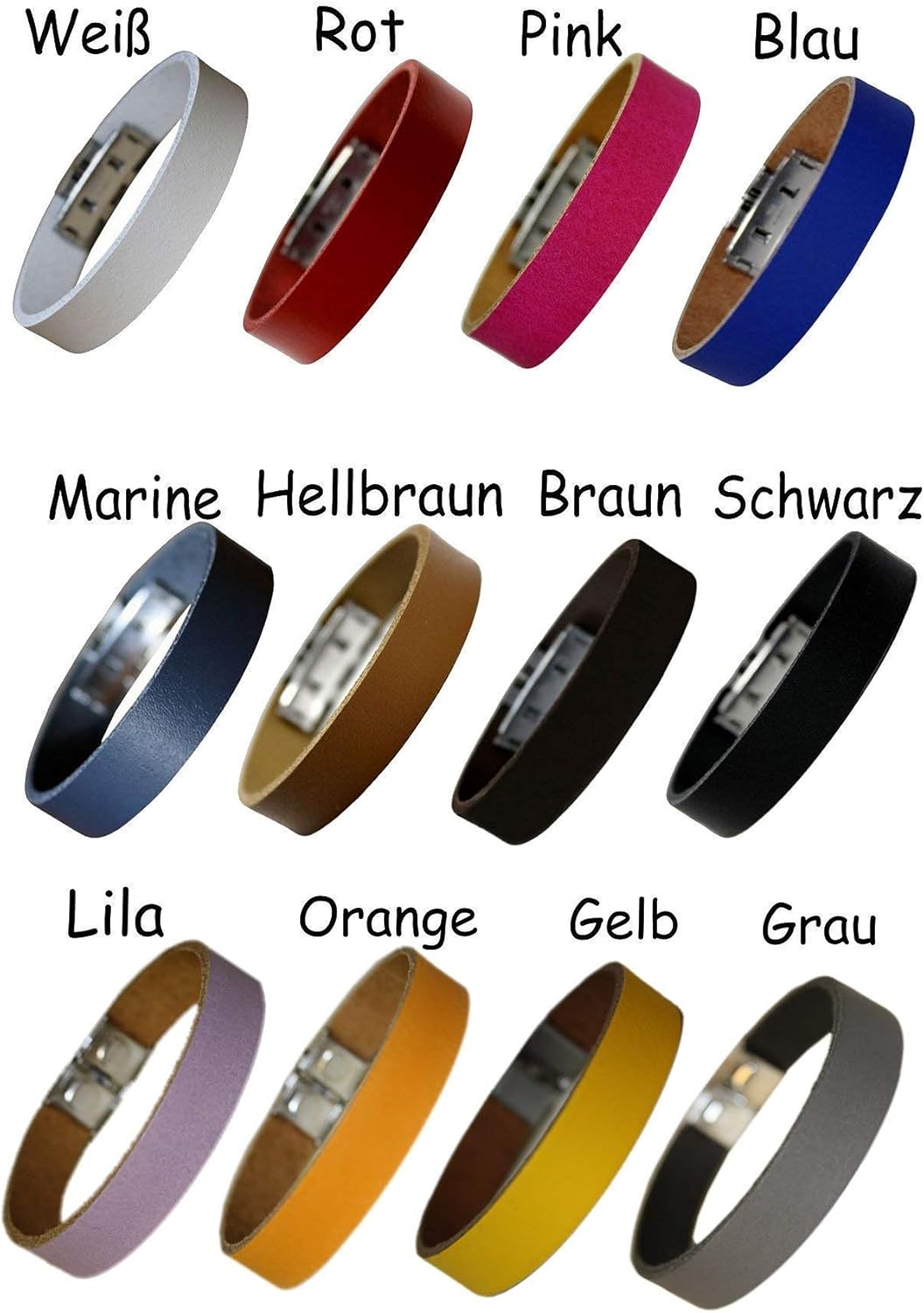 Tinasfunshop SOS Emergency Marcumar Leather Bracelet Engraved Xarelto for Men Women and Children – Bild 5