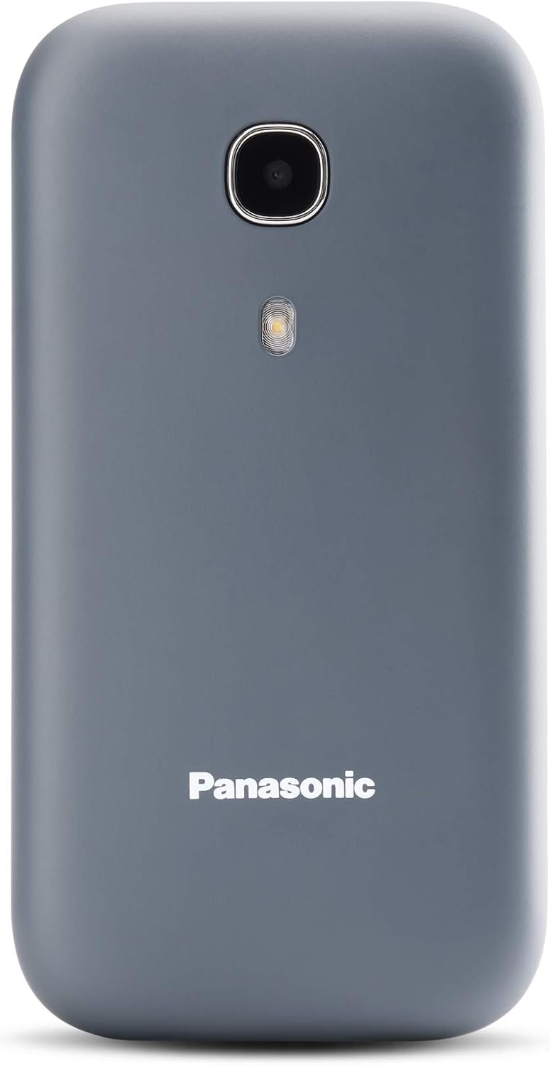 Panasonic KX-TU400EXG 2G Senior Mobile Phone Flip Without Contract (SOS Emergency Button, Large Separate Buttons, Large Font, Wireless Device), Grey – Bild 2