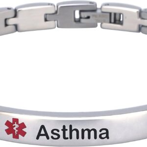 Smarter LifeStyle Elegant Surgical Steel Medical Alert Bracelet for Women