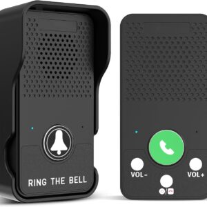 ChunHee Intercom for Seniors Emergency Call Intercom Home Emergency Call Internal 150 m SOS Alarm Wireless for Caregivers Patient Older Volume Level 8 Extremely Long Battery Life