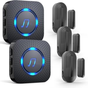 SanJie Wireless Doorbell Doorbell for Business/Home/Office/Business(150M Range, 26 Chimes, Adjustable Volume)