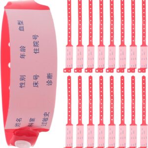 Holibanna 100stücke Einweg Erwachsenen Krankenhaus identifikationsarmbänder Wasserdichtes Patientenarmband Komfortabel für Schnelle und Sichere Kennzeichnung im Klinikalltag