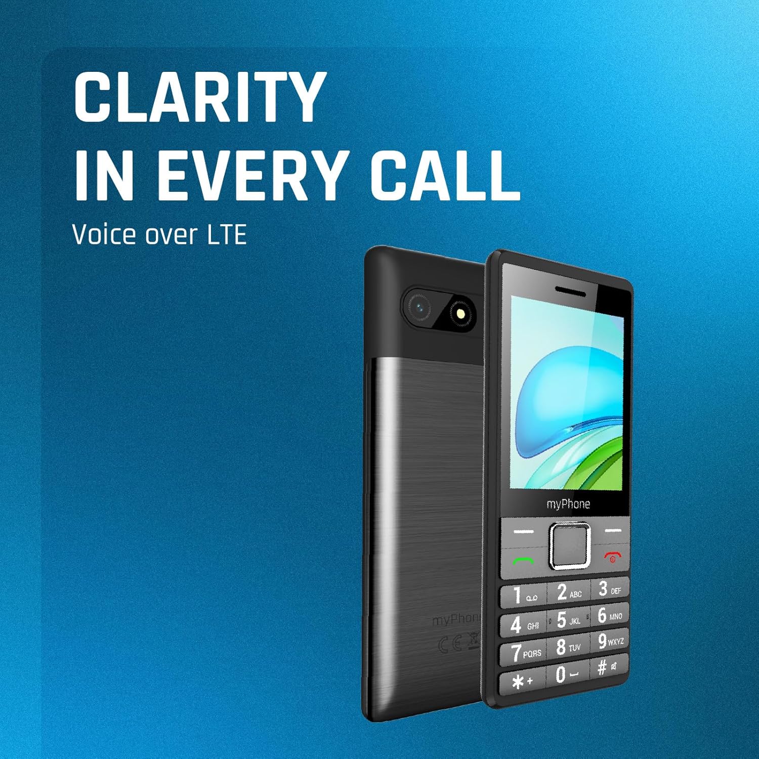myPhone 7340 LTE Senior Mobile Phone without Contract, 4G Button Mobile Phone with Large Display, Elegant Classic Mobile Phone, Dual SIM, Long Battery Life – Bild 5