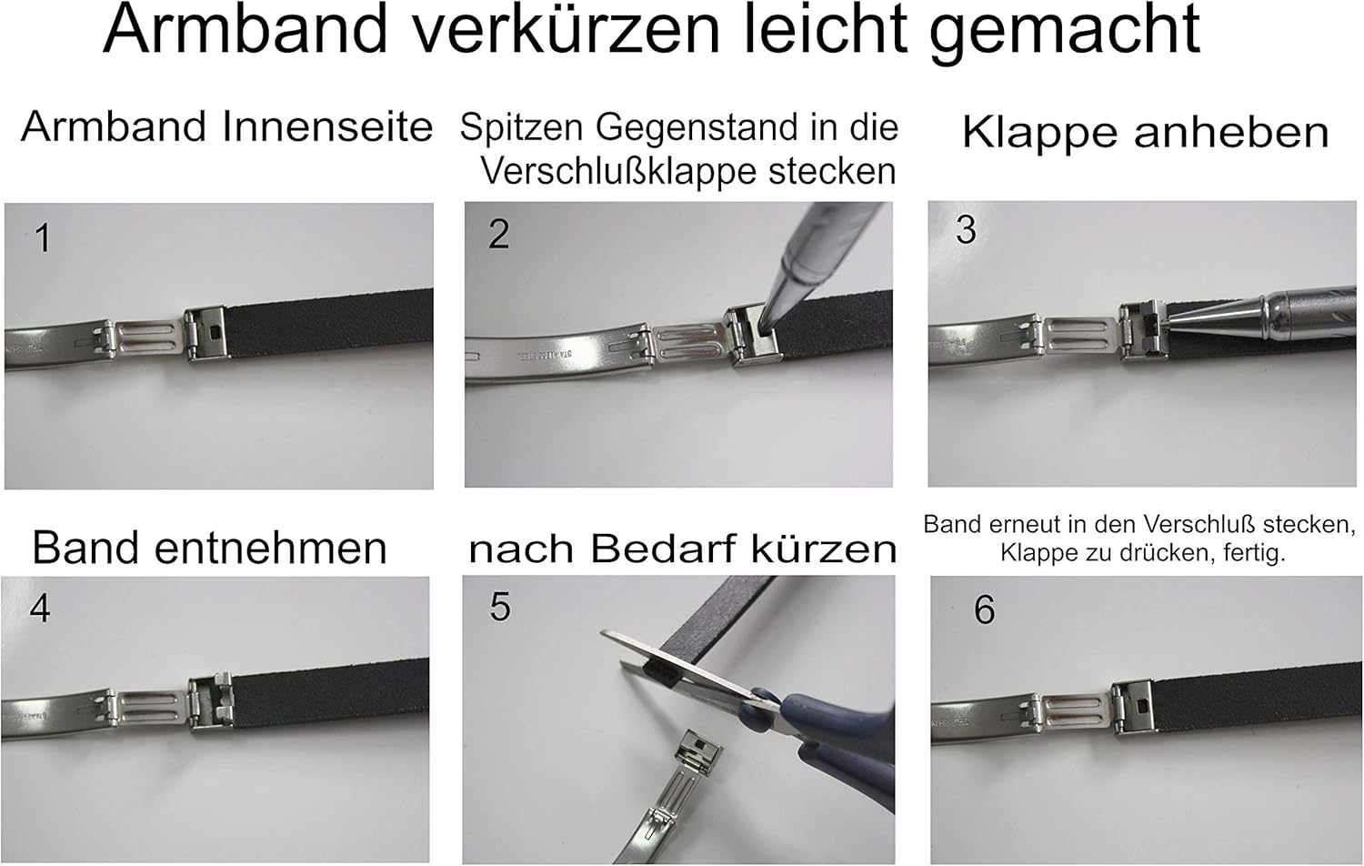 Tinasfunshop SOS Emergency Marcumar Leather Bracelet Engraved Xarelto for Men Women and Children – Bild 7
