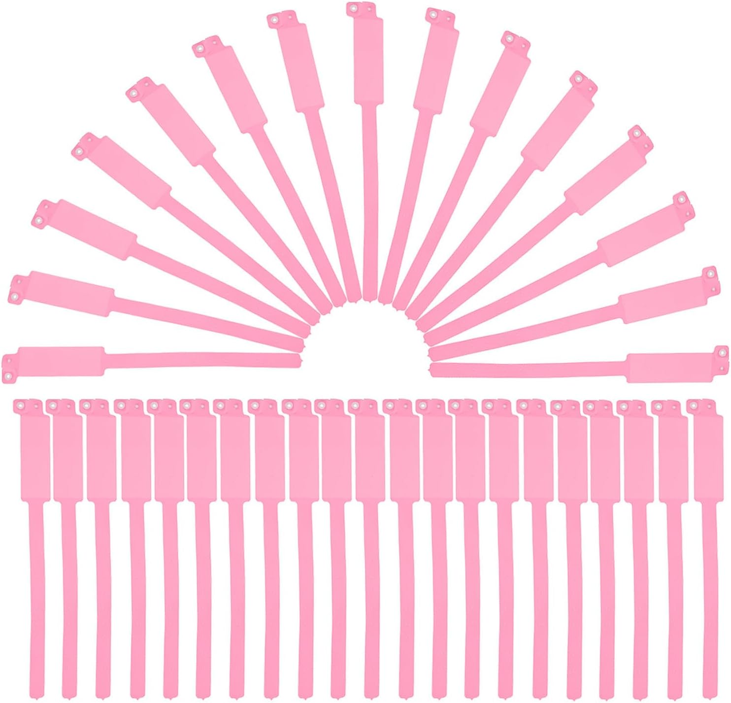 100 Stück Rosa Pvc Identifikationsarmbänder für Krankenhäuser und Kliniken Wasserfest Reißfest Beschreibbar Einweg Patientenarmbänder für Medizinische Zwecke