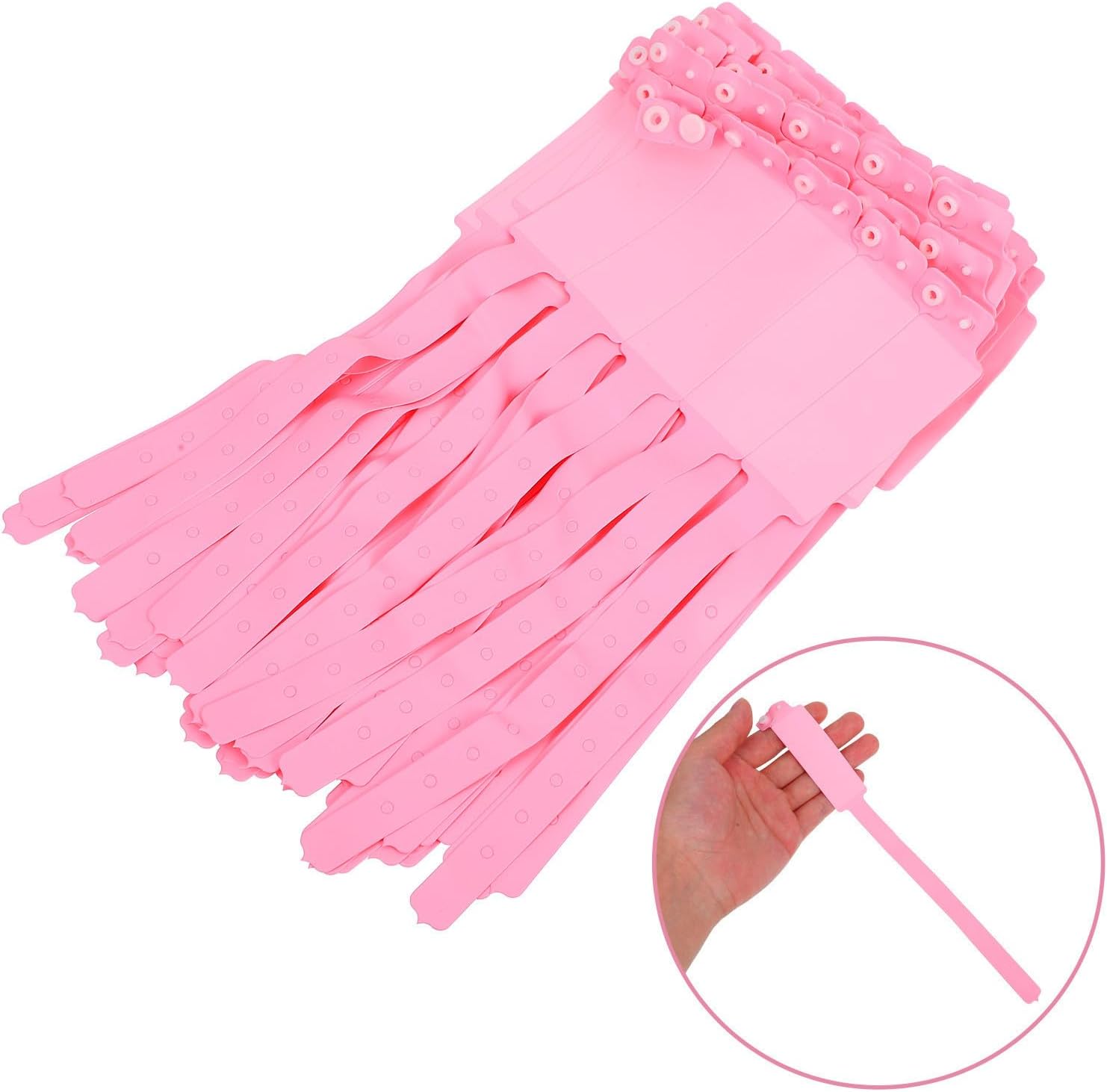 100 Stück Rosa Pvc Identifikationsarmbänder für Krankenhäuser und Kliniken Wasserfest Reißfest Beschreibbar Einweg Patientenarmbänder für Medizinische Zwecke – Bild 7