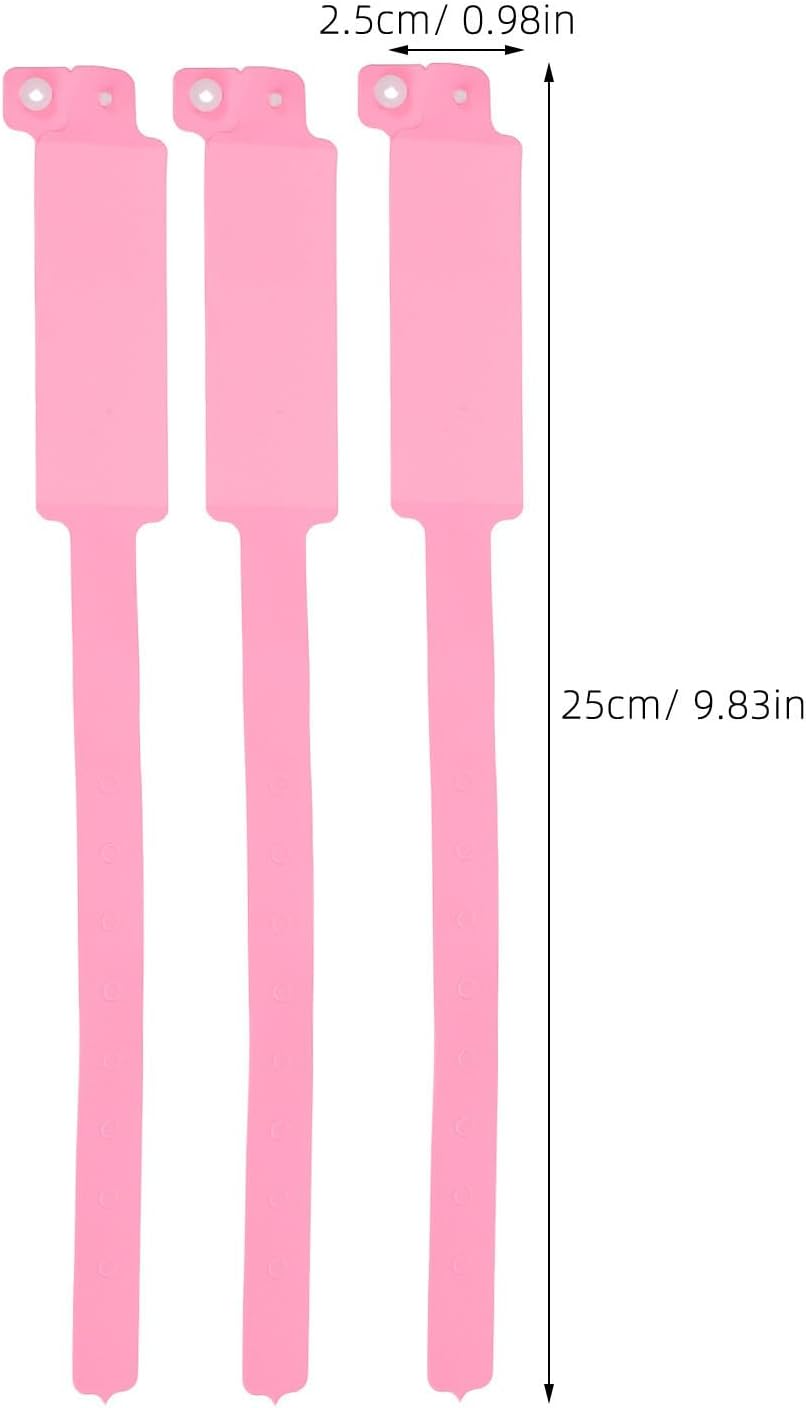 100 Stück Rosa Pvc Identifikationsarmbänder für Krankenhäuser und Kliniken Wasserfest Reißfest Beschreibbar Einweg Patientenarmbänder für Medizinische Zwecke – Bild 9