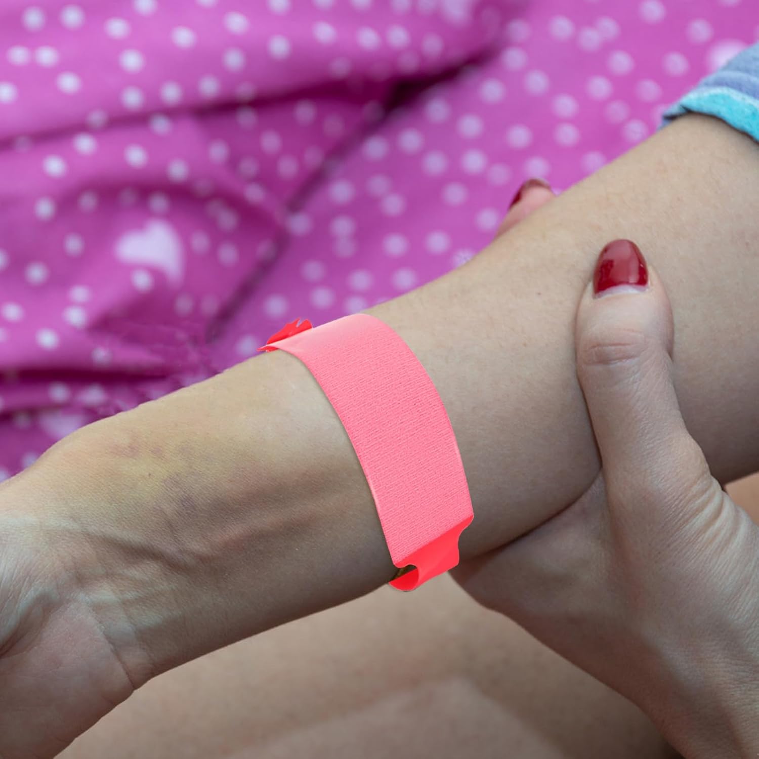 jojofuny 100 Stück Einweg Pvc Patienten Id Armbänder in Rot Einfache Handhabung und Hohe Zuverlässigkeit für Medizinische Anwendungen im Krankenhaus – Bild 6