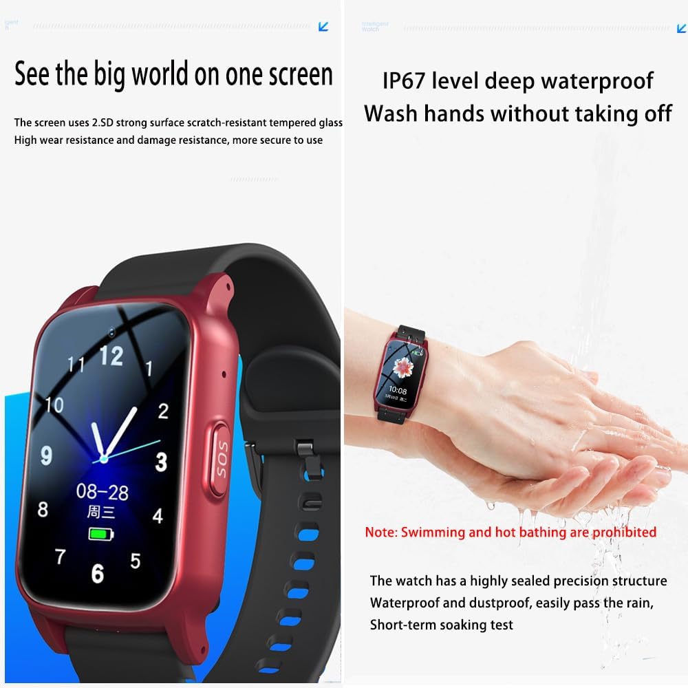 Emergency Watches for Seniors GPS Intelligent Bracelet Seniors SOS Emergency Call Bracelet, Emergency Button for Seniors, GPS Tracker Smartwatch with Fall Detection, Suitable for Elderly People – Bild 6