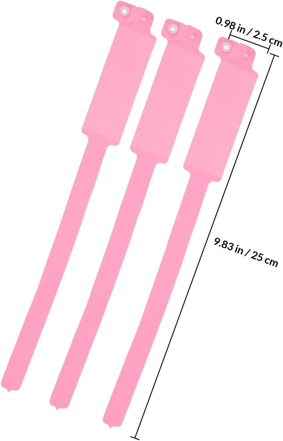 Artibetter 100 Stück Rosa Pvc Identifikationsarmbänder für Patienten im Krankenhaus Einweg Medizinische Armbänder mit Hoher Sichtbarkeit – Bild 2