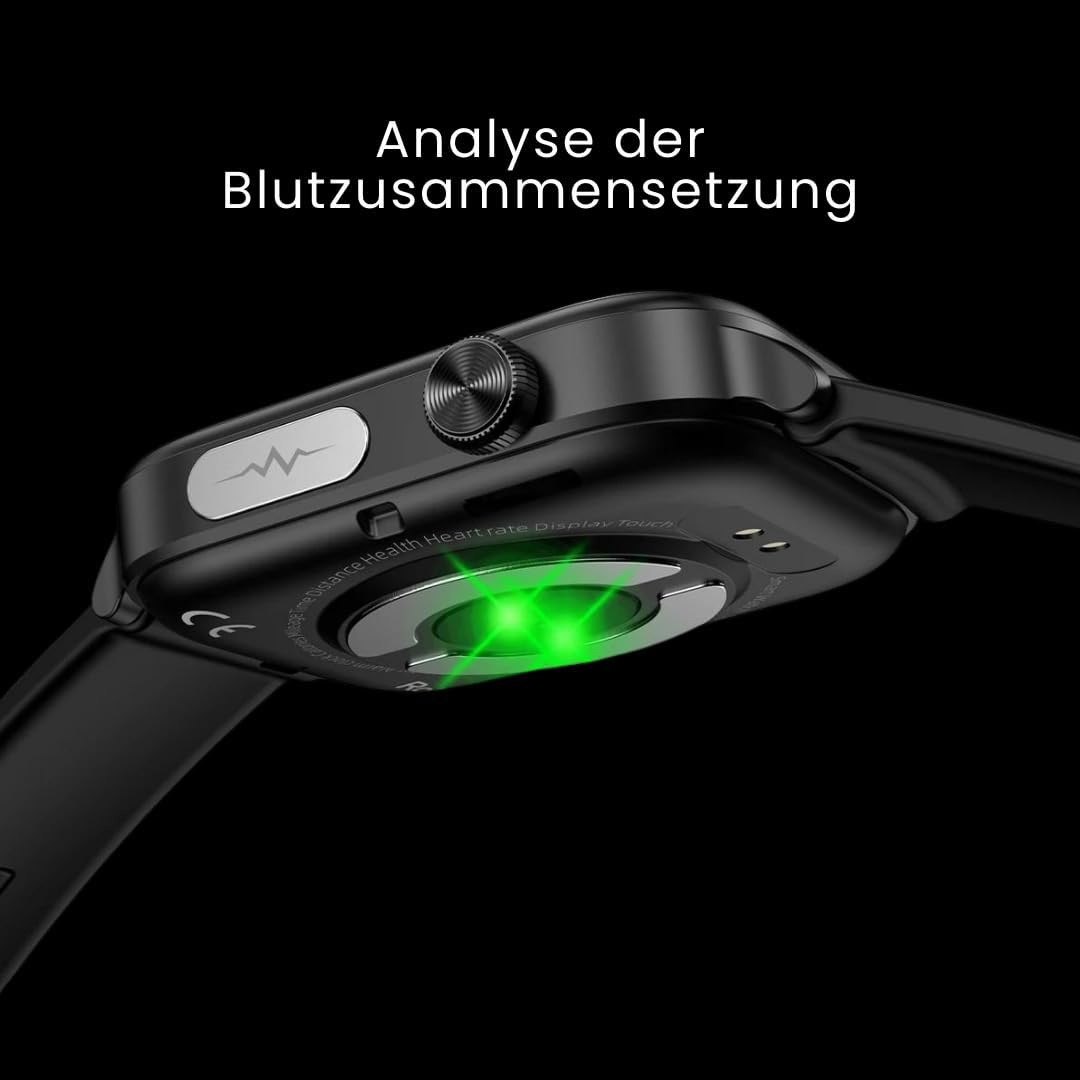 GlucoCare SOS Original Smartwatch with SOS Emergency Call, Automatic Fall Detection, 24/7 Health Monitoring and Activity Tracking for Seniors - Safety and Comfort Combined – Bild 4