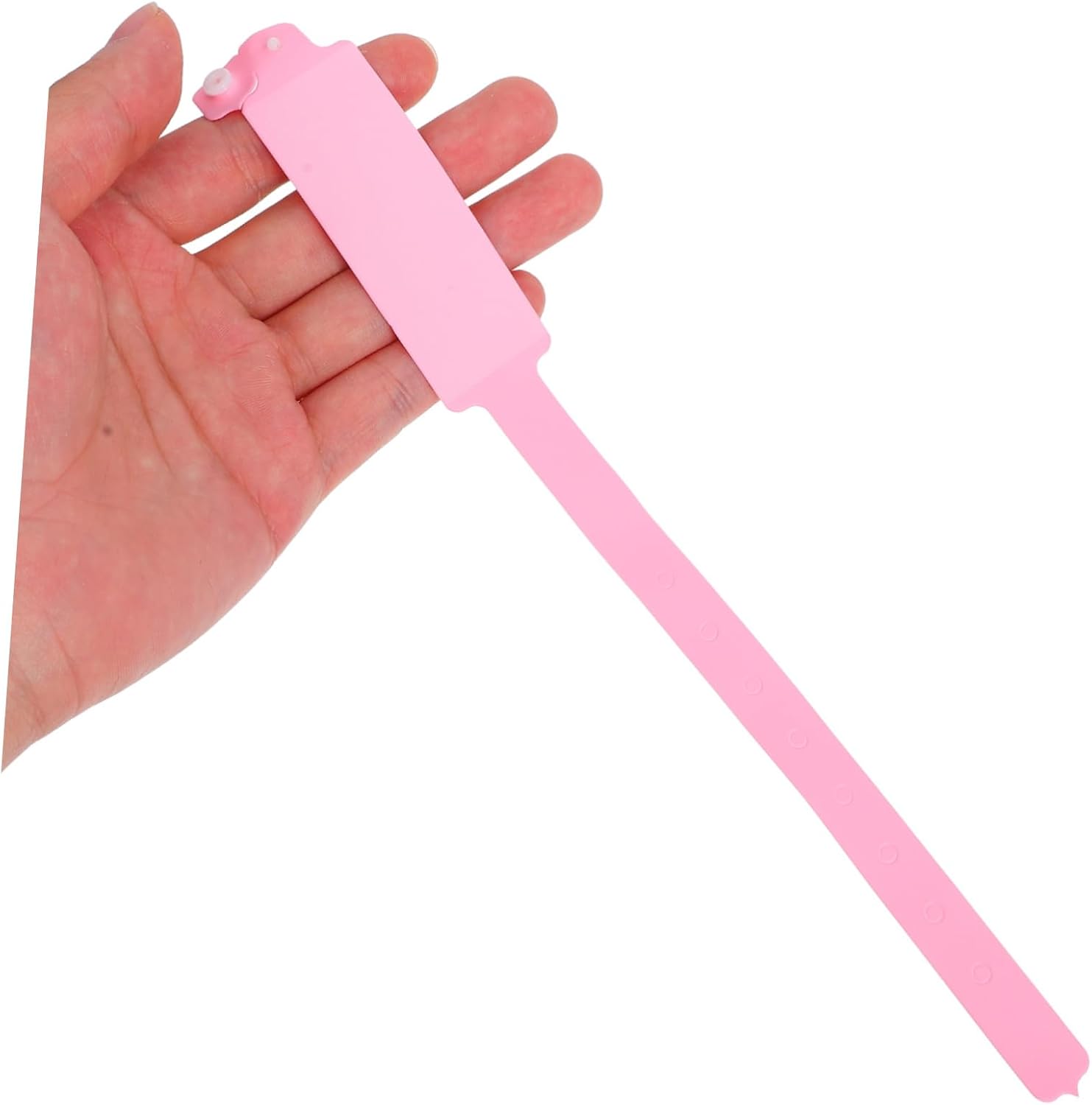 NUOBESTY Pack of 100 Disposable Hospital Bracelets Tear-Resistant Pink with Safety Buckle for Patient Identification – Bild 9