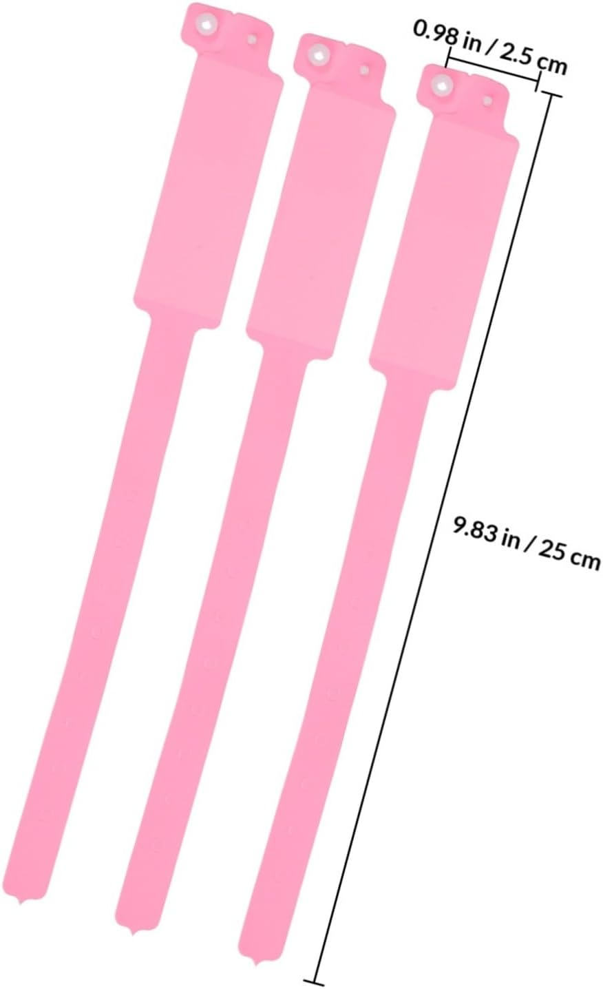 SHINEOFI 100 Stück und Reißfestes Identifikationsarmband aus Pvc in Rosa Einweg Patienten Id Armband für Medizinische Einrichtungen und Krankenhäuser – Bild 2