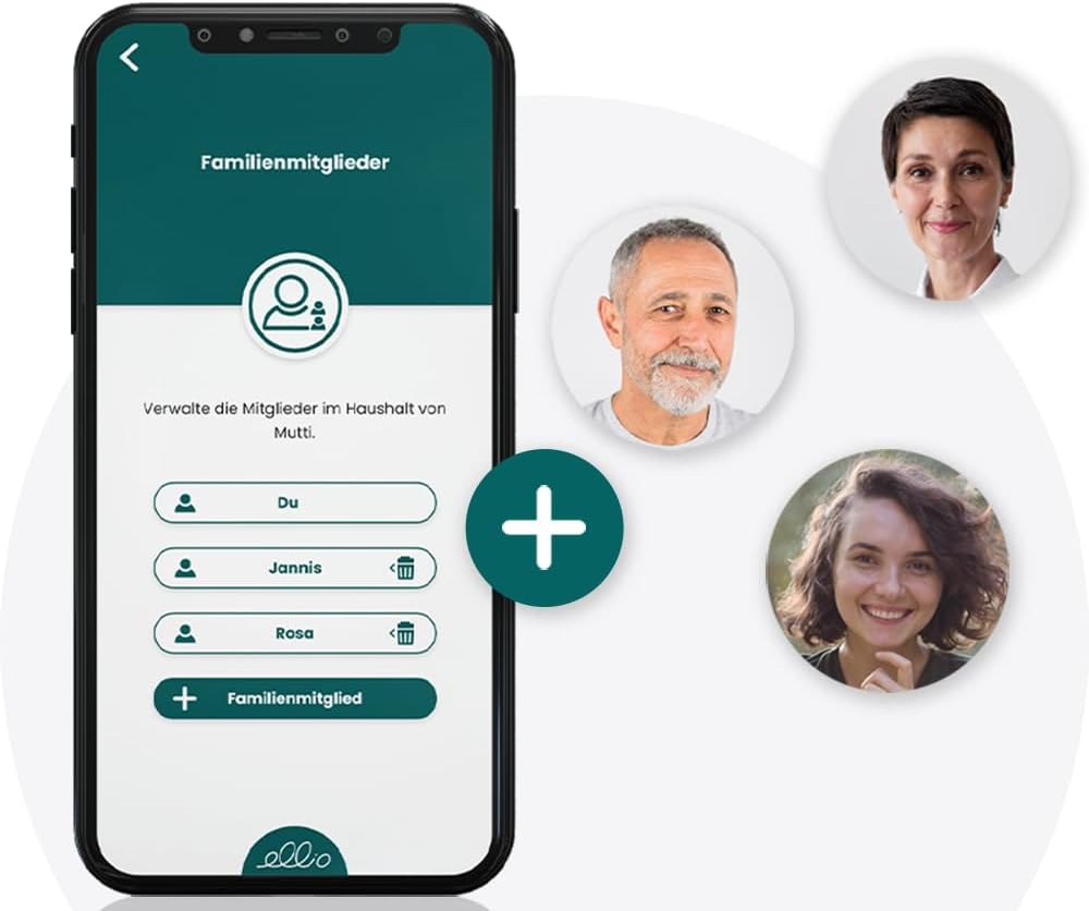 Ellio Automatic Home Emergency Call with Free Family App. Calls for Help Even in the event of a Faint because there is no need for an emergency call button. (WLAN) – Bild 6
