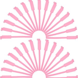 Hemobllo 100 Stück Medizinische Id Armbänder aus Pvc in Rosa Einweg Beschreibbar Reißfest für Krankenhäuser und Kliniken zur Patientenidentifikation