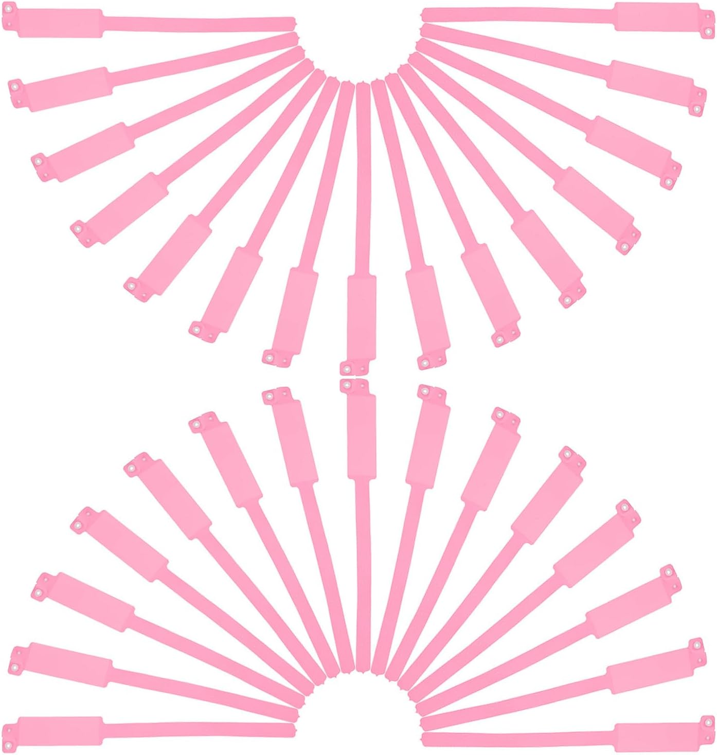 SHINEOFI 100 Stück und Reißfestes Identifikationsarmband aus Pvc in Rosa Einweg Patienten Id Armband für Medizinische Einrichtungen und Krankenhäuser