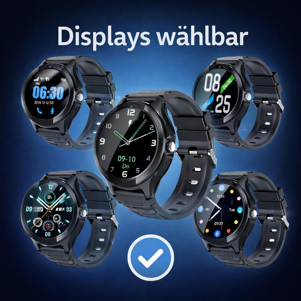 Seniorenuhr NC120E Protect (Demenz) 4G mit GPS, SOS-Notruf & Sturzsensor – Bild 3