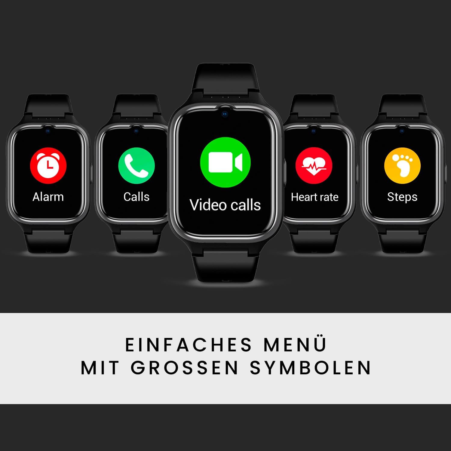 SPC Smartee 4G Senior Smart Watch for Seniors with Large Letters, SOS Button, GPS and Security Circle, Calls/Video Calls, Heart Rate and Smartwatch Management via the App SPC Smart Clan – Bild 2
