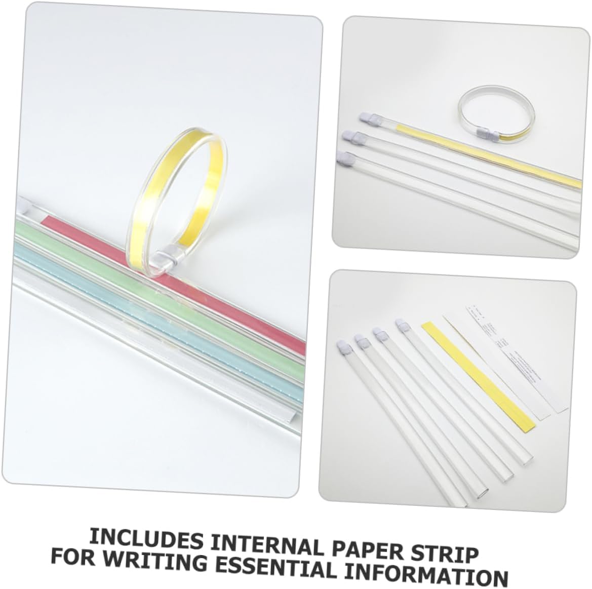 HOMSFOU Pack of 20 Bracelets, Safety Bracelets for White Bracelets, Paper Bracelets, Wristbands for Hospitals, Medical Bracelets, ID Bracelets for Plastic – Bild 7
