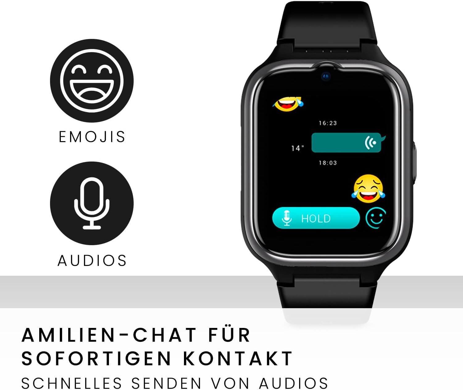 SPC Smartee 4G Senior Smart Watch for Seniors with Large Letters, SOS Button, GPS and Security Circle, Calls/Video Calls, Heart Rate and Smartwatch Management via the App SPC Smart Clan – Bild 6
