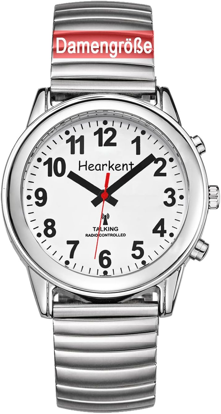 Hearkent Talking Watch with German Voice Edition, Seniors Watch, Blind Watches, Visually Impaired Watch
