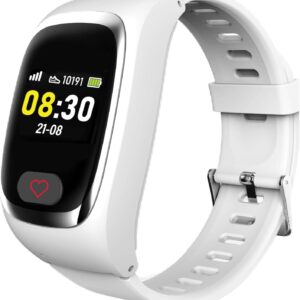 James B6 Emergency & Safety Watch for Seniors (White) with GPS, Fall Detection, SOS Button, Heart Rate Measurement & Health Functions, Family App, Loud Alarm, Includes SIM Card & 2 Free Month Tariff