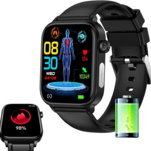 GlucoCare SOS Original Smartwatch with SOS Emergency Call, Automatic Fall Detection, 24/7 Health Monitoring and Activity Tracking for Seniors - Safety and Comfort Combined