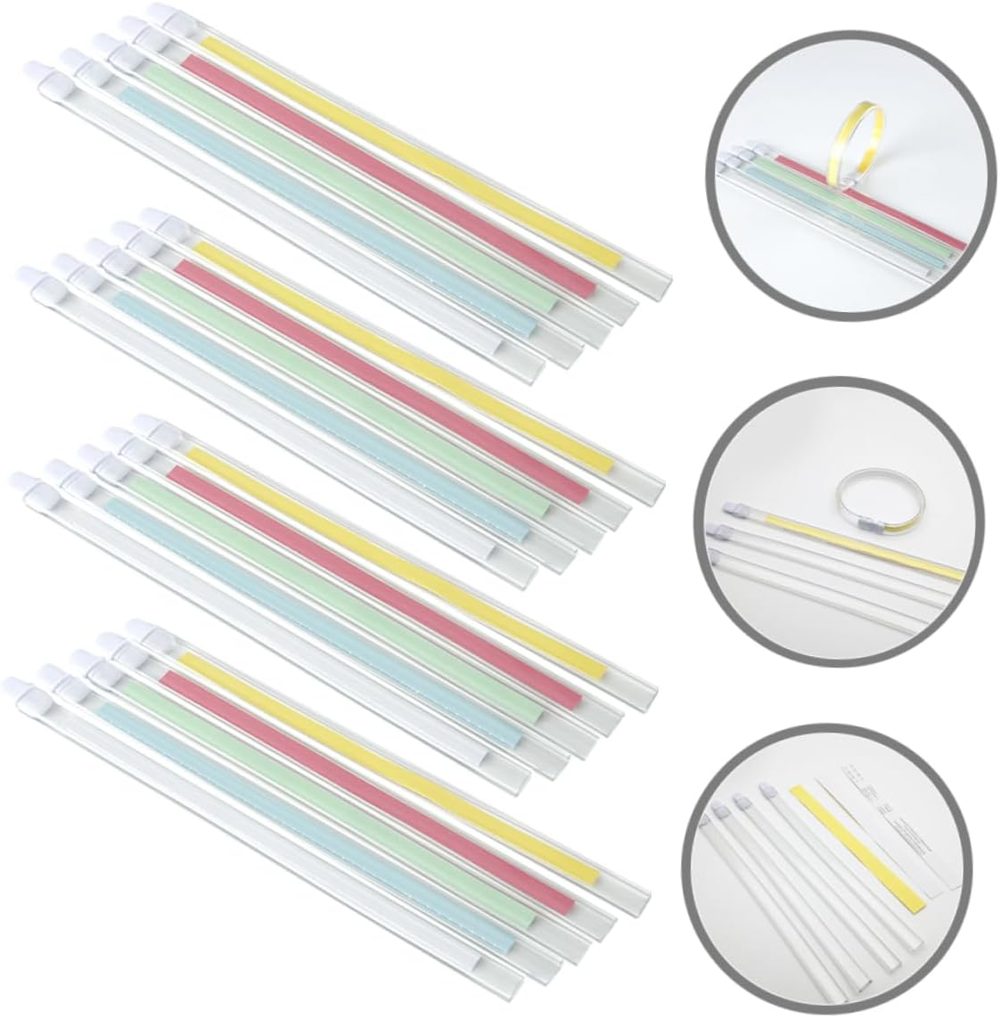 HOMSFOU Pack of 20 Bracelets, Safety Bracelets for White Bracelets, Paper Bracelets, Wristbands for Hospitals, Medical Bracelets, ID Bracelets for Plastic – Bild 8