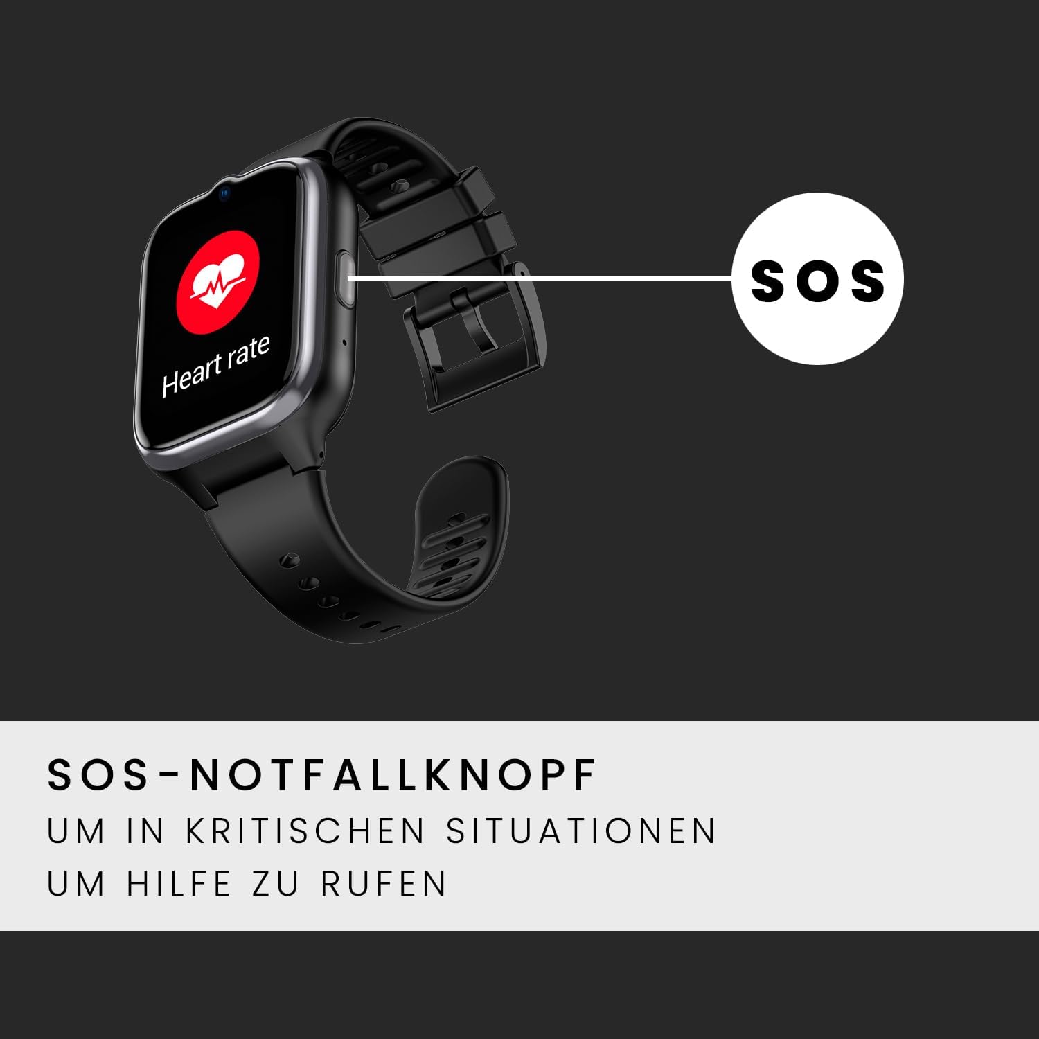 SPC Smartee 4G Senior Smart Watch for Seniors with Large Letters, SOS Button, GPS and Security Circle, Calls/Video Calls, Heart Rate and Smartwatch Management via the App SPC Smart Clan – Bild 5