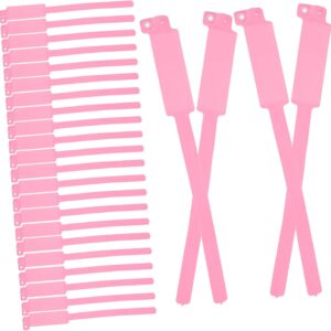 MAGICLULU Pack of 100 Waterproof and Tear-Resistant Medical Patient Bracelets Made of Robust PVC with Secure Clasp for Identification in Writeable and Single Use