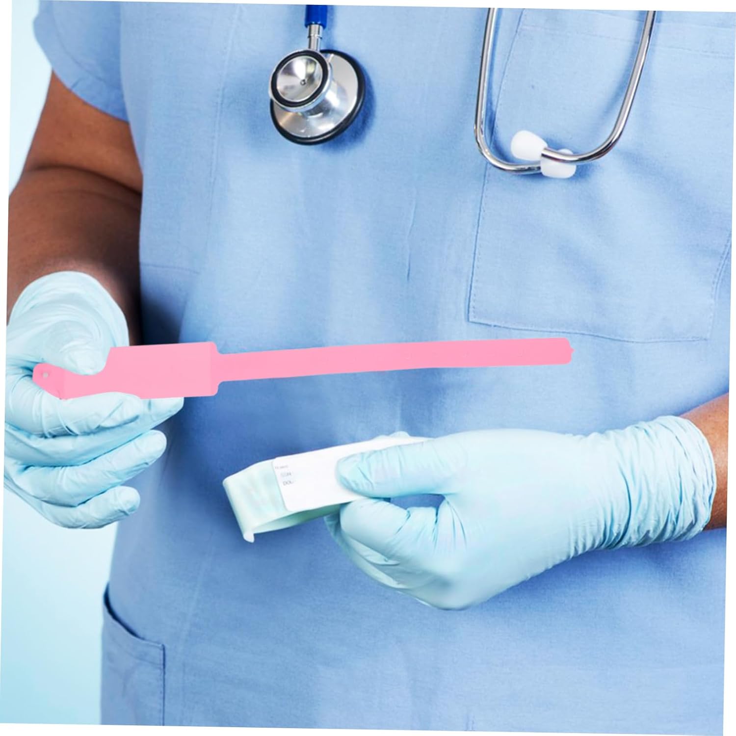 VALICLUD Pack of 100 Tear-Resistant Hospital ID Wristbands Writeable Disposable Patient Bracelets in Pink Medical Identification Bands for Clinic and Care – Bild 6