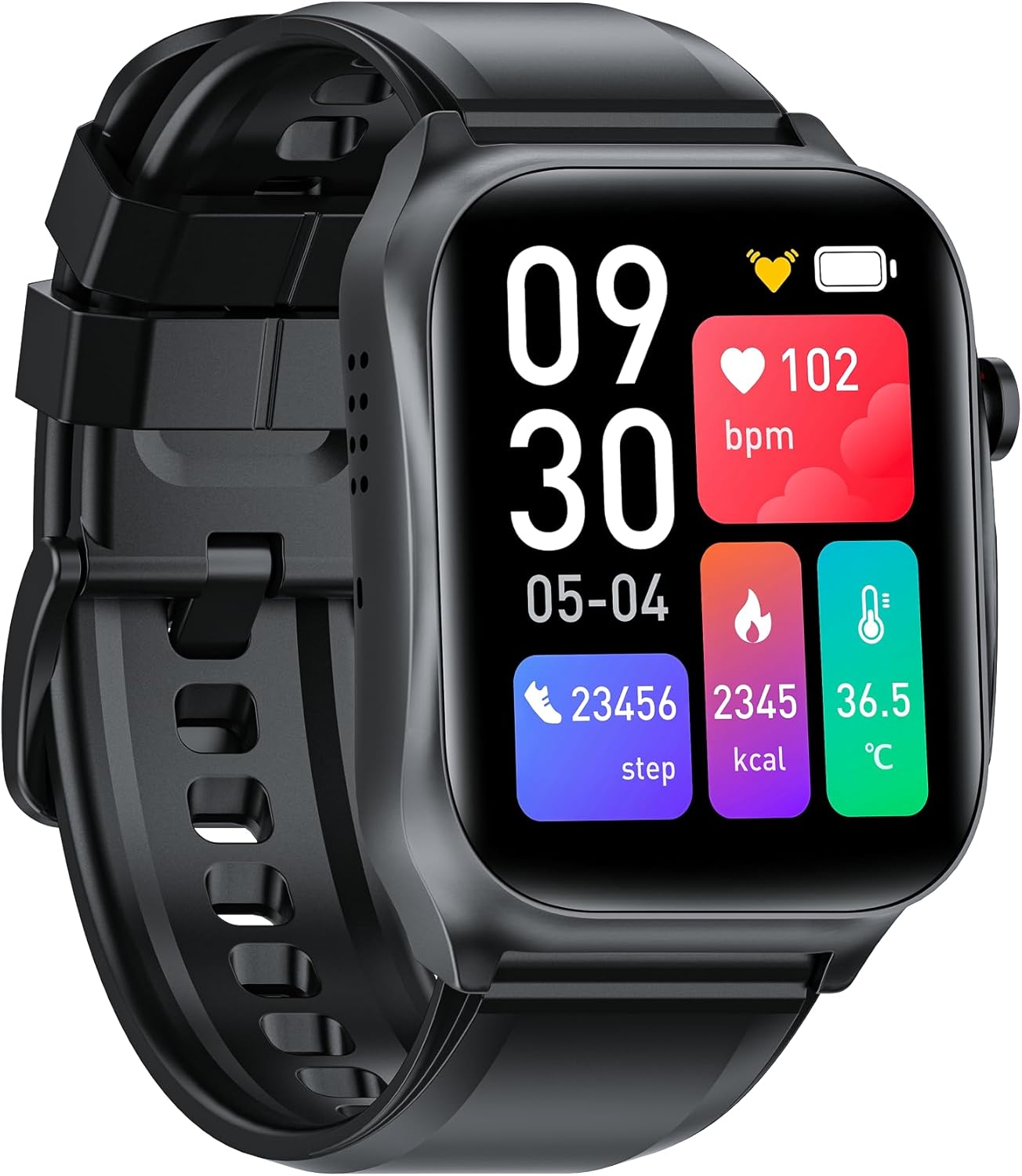 Funker SW10 Easy Care Watch 4G - Watch for Elderly People with Remote Control, GPS Tracker, Drops, SOS Help Button, Safety Range and Remote Configuration, Black, 5.2 x 3.9 x 1.5 cm, Modern – Bild 2