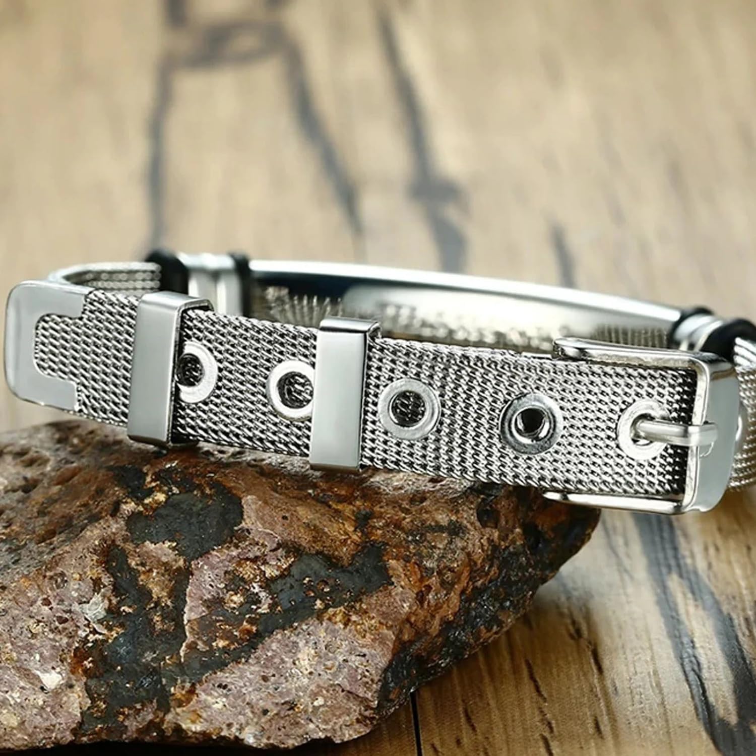 Medical Bracelet for Men and Women, Bangle, Personalised Medical Alert ID Emergency Bracelet, Medical Women's Watch Strap, Medical Bracelet Made of Stainless Steel – Bild 4
