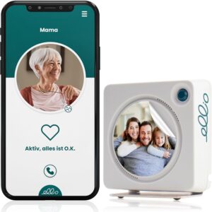 Ellio Automatic Home Emergency Call with Free Family App. Calls for Help Even in the event of a Faint because there is no need for an emergency call button. (WLAN)