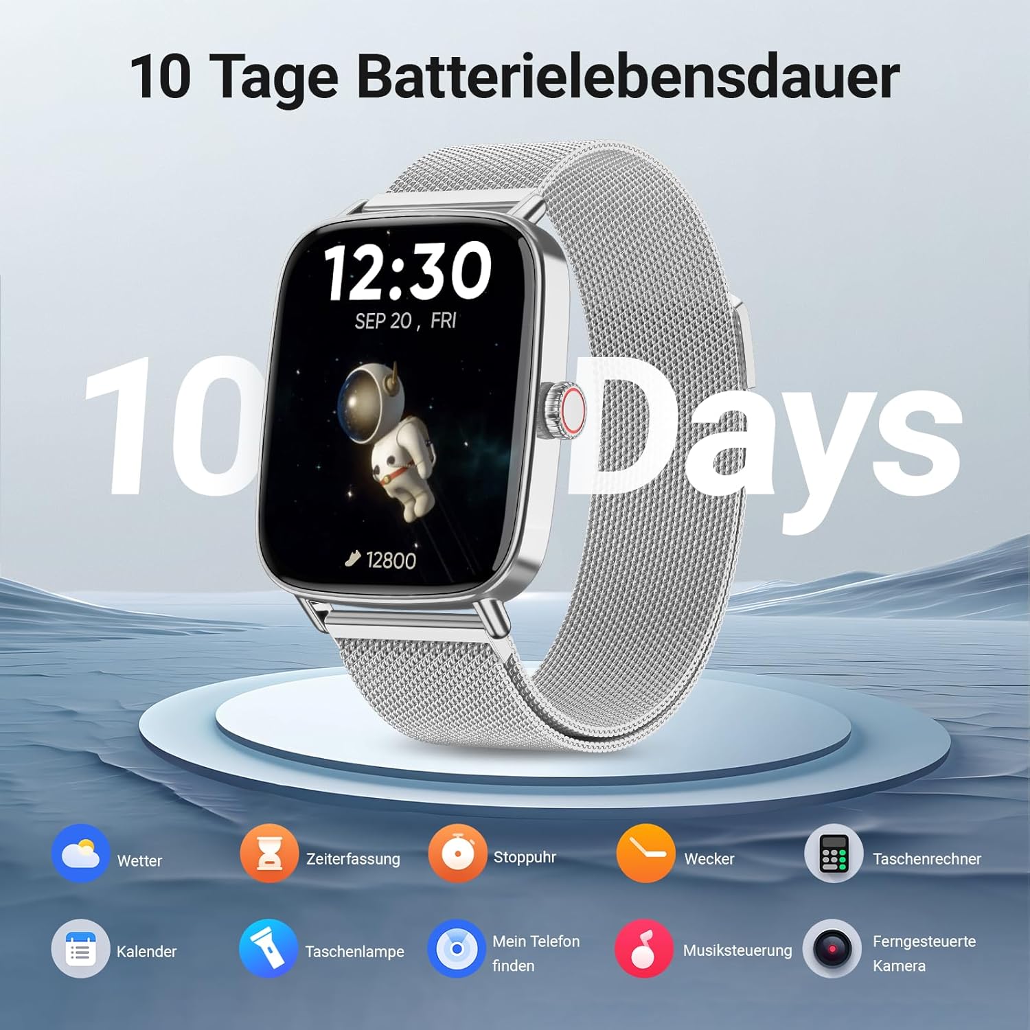 Smartwatch Men Women with Phone Function, 1.85 Inch Fitness Watch Smart Watch, 100+ Sports Modes, Fitness Tracker with Heart Rate/SpO2/Sleep Monitor, Pedometer, IP68 Waterproof Sports Watch for iOS Android – Bild 7